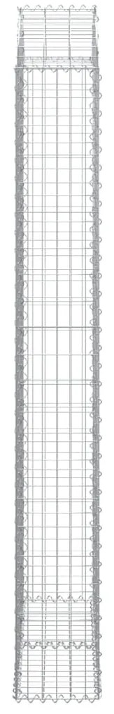 Cesto gabião arqueado 100x30x220/240 cm ferro galvanizado
