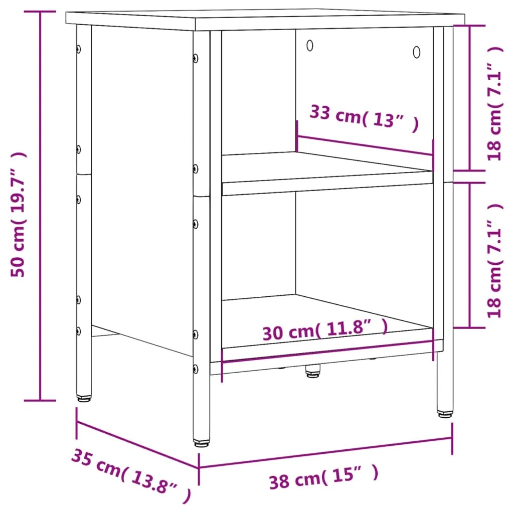 Sapateira Kiri - Com 2 Compartimentos - Cor Cinzento Sonoma - 38x35x50