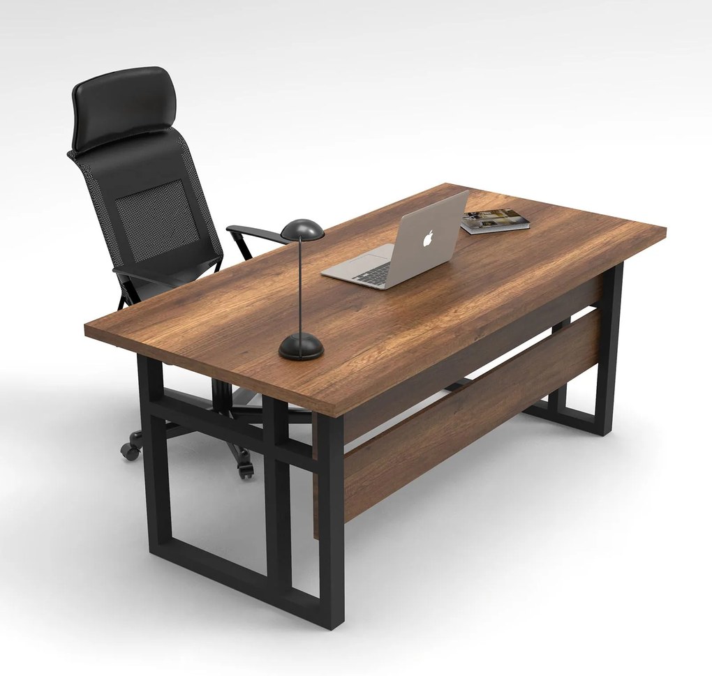 Secretária MN01 – Nogueira – 180x73x90 cm