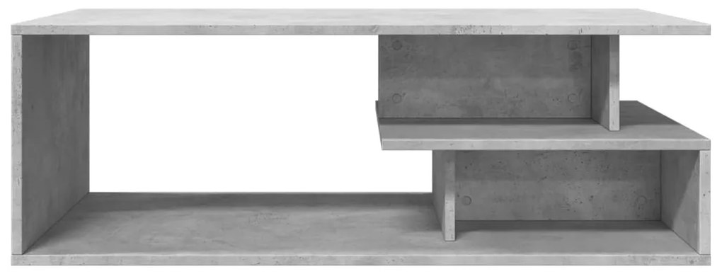 Mesa de centro 102x55x35 cm derivados de madeira cinza cimento