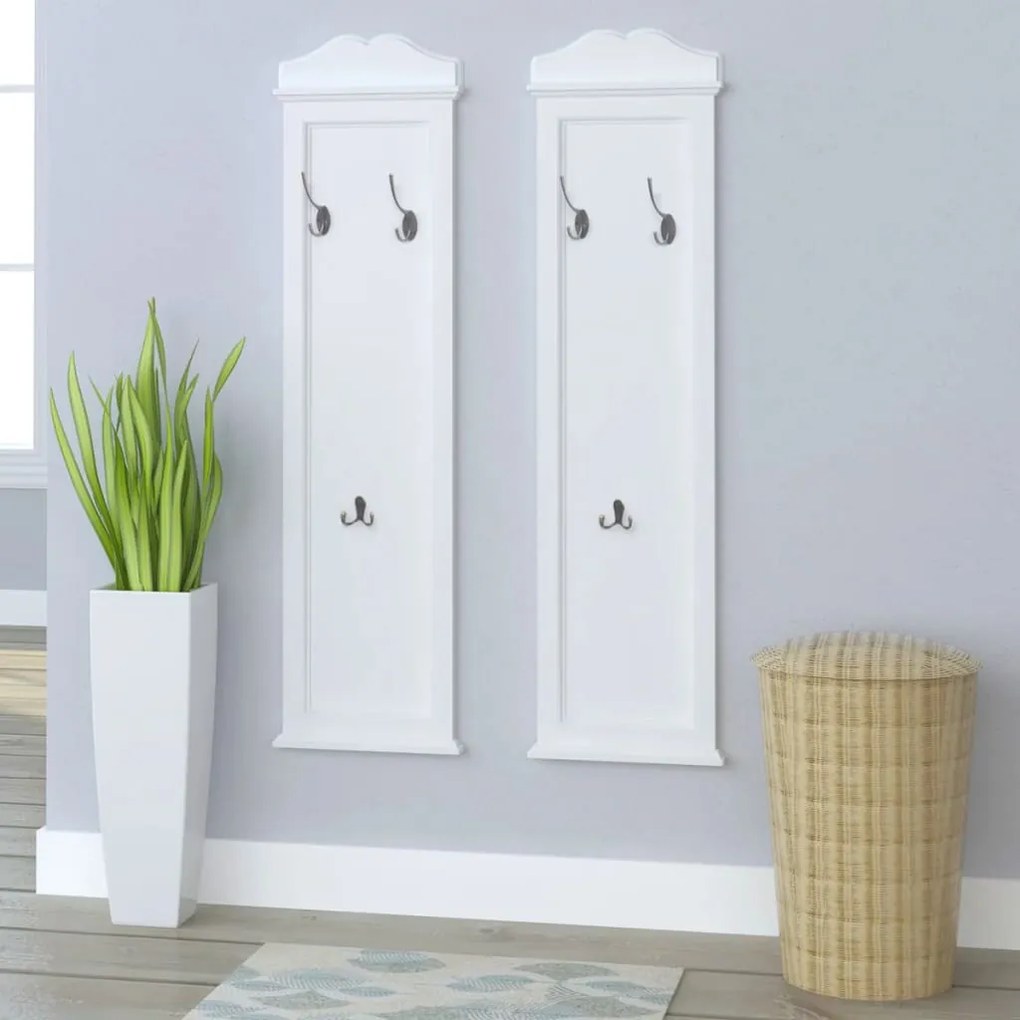 242437 vidaXL Bengaleiros 2 pcs branco