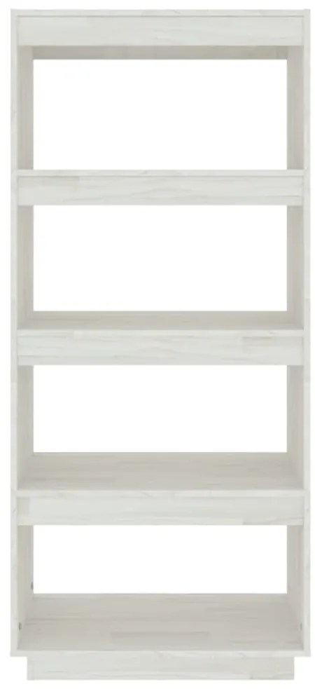 Estante/divisória 60x35x135 cm madeira de pinho maciça branco