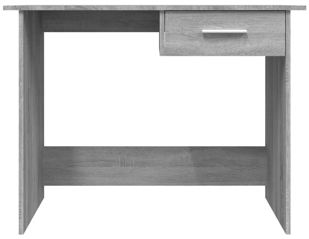 Secretária 100x50x76 cm derivados de madeira cinzento sonoma