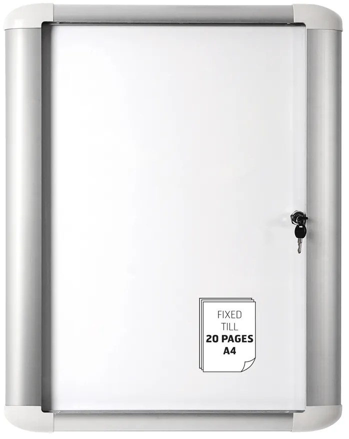 Vitrine Exterior 816x995mm Fundo Magnético Branco (9A4) - Bi Office