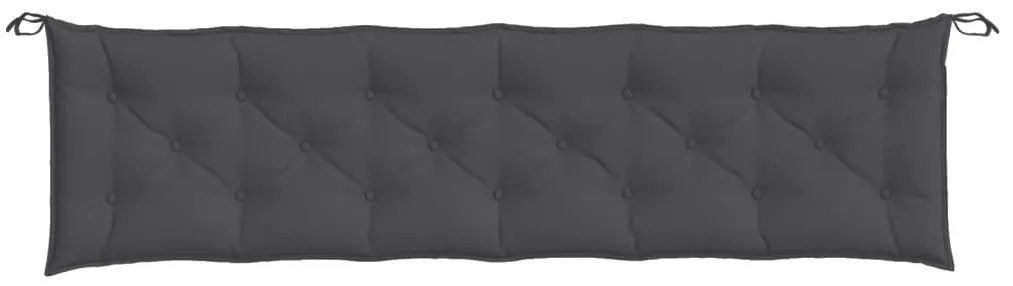 Almofadões p/ banco jardim 2pcs 200x50x7cm mesclado tecido