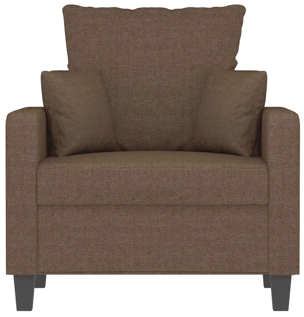 Poltrona 60 cm tecido castanho