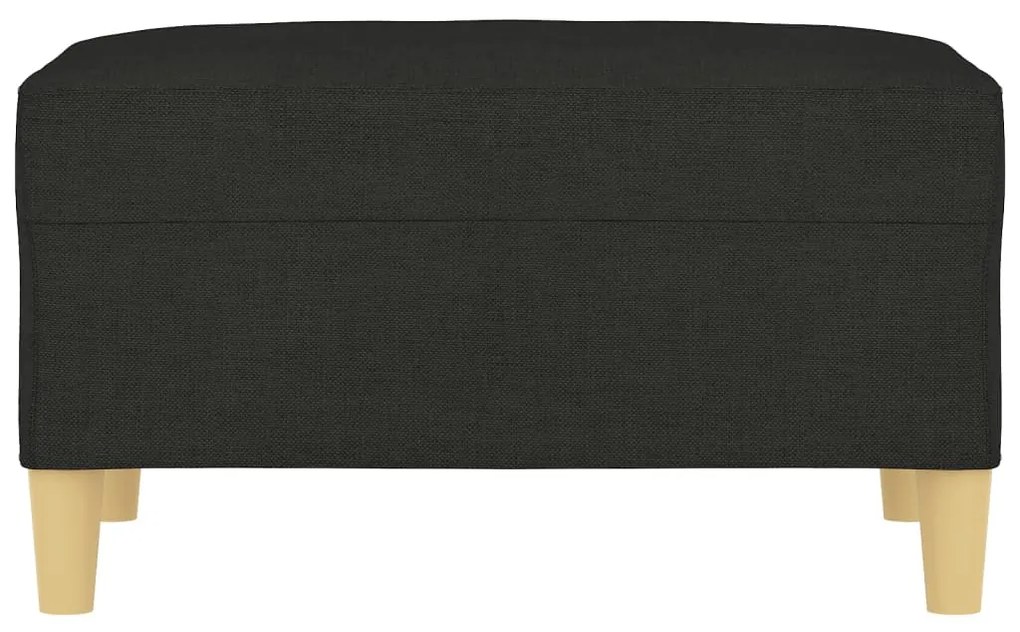 Apoio de pés 70x55x41 cm tecido preto