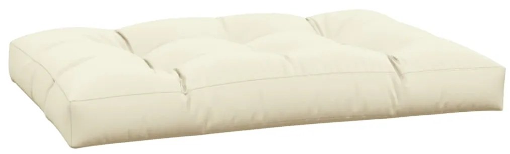 Almofadão para sofá de paletes 120x80x12 cm tecido creme