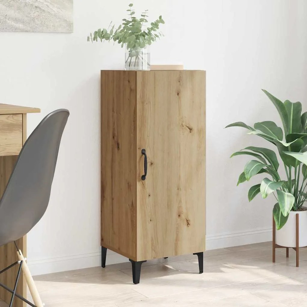 vidaXL Buffet Carvalho Artesanal 34,5 x 34 x 90 cm Madeira processada