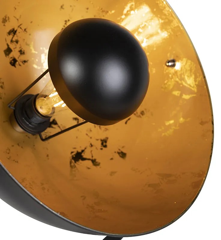 Candeeiro de pé inteligente tripé preto com Wi-Fi A60 - Magna 40 Eglip