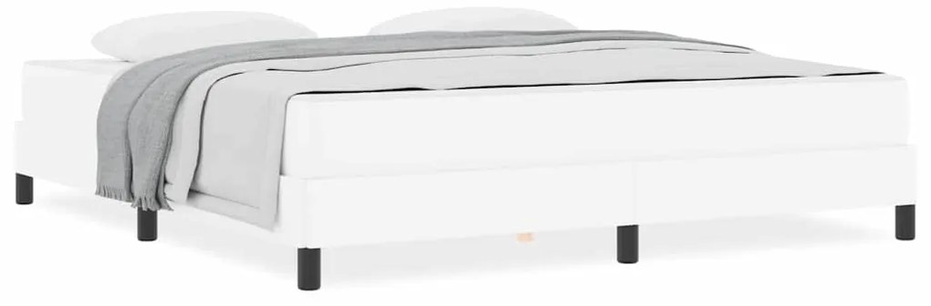 Cama Outros Branco Puro 180 x 200 cm Couro sintético