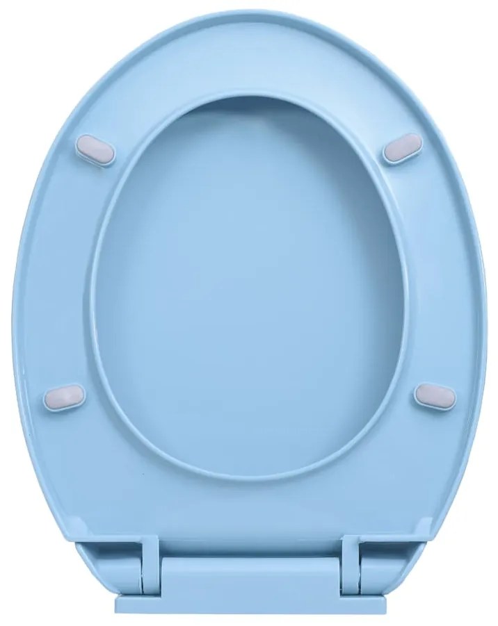 Tampo de sanita oval com fecho suave azul