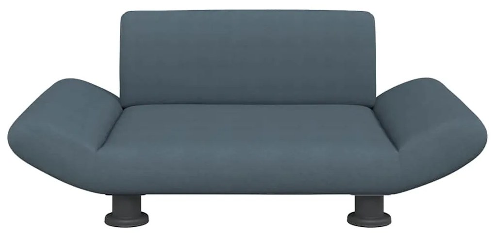 Cama para cães 70x45x28 cm tecido cinzento-escuro