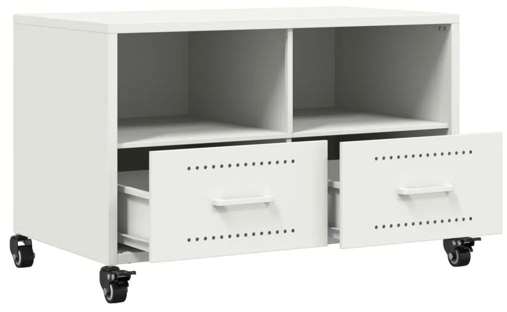 Móvel de TV 68x39x43,5 cm aço branco