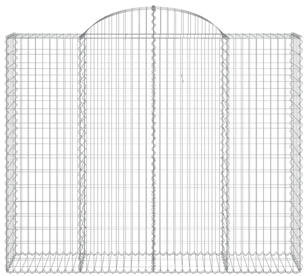 Cestos gabião arqueados 9pcs 200x50x160/180cm ferro galvanizado