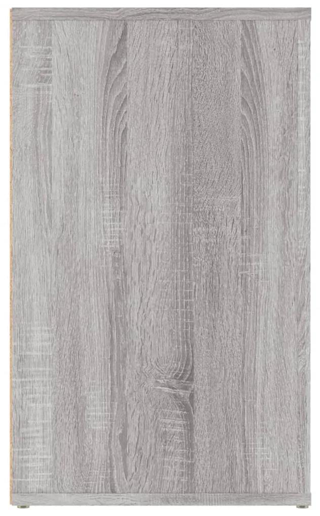 Mesa cabeceira 50x36x60 cm derivados madeira cinzento sonoma