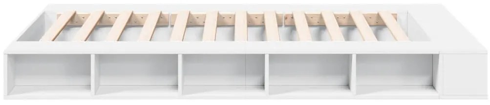 Estrutura de cama 120x200 cm derivados de madeira branco