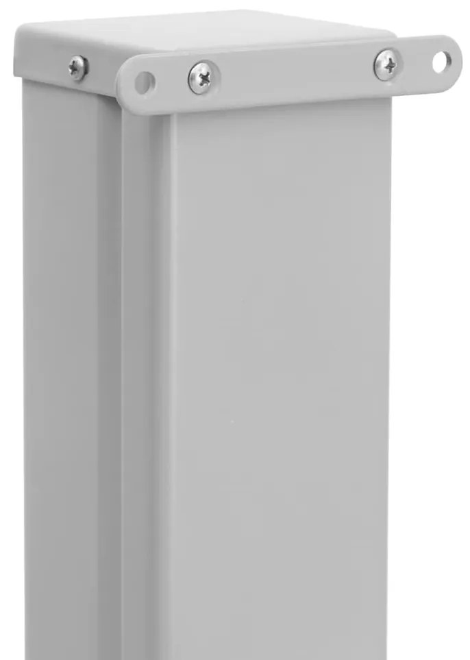 Toldo lateral retrátil para pátio 140x600 cm azul