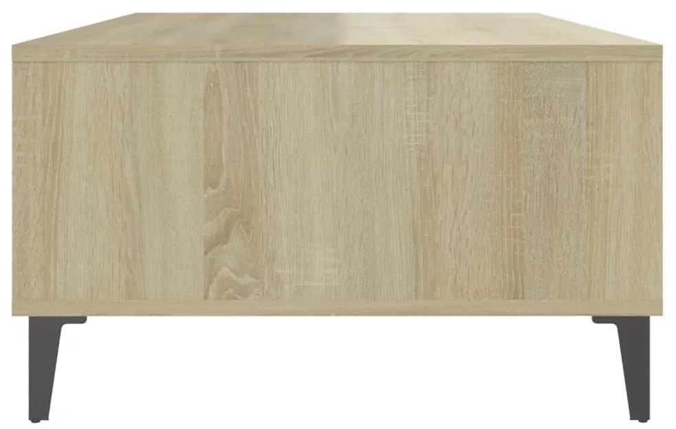 Mesa de centro derivados de madeira branco/carvalho sonoma