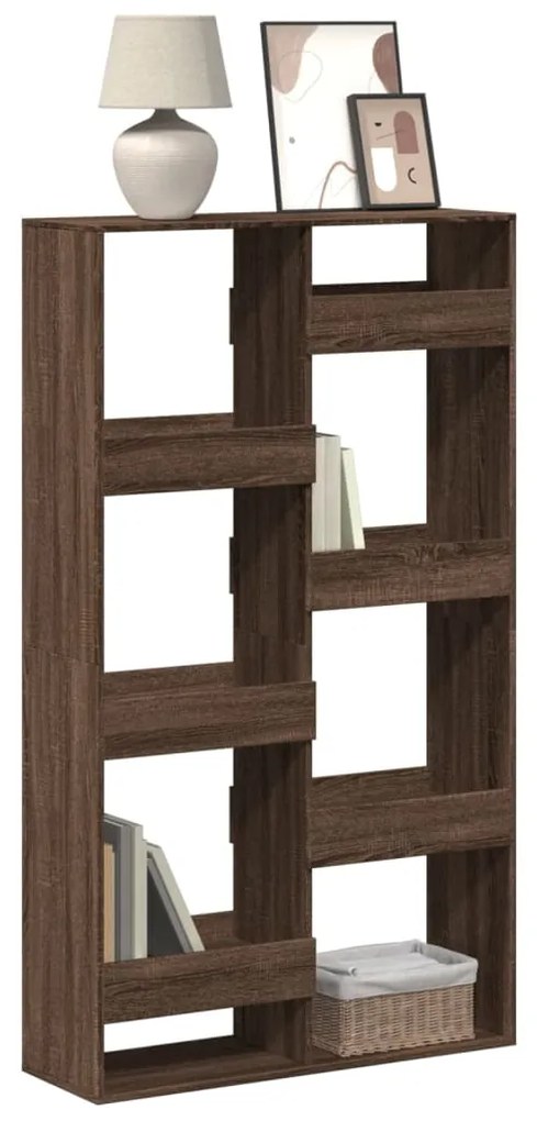 vidaXL Estante 100x33x175 cm derivados de madeira carvalho castanho