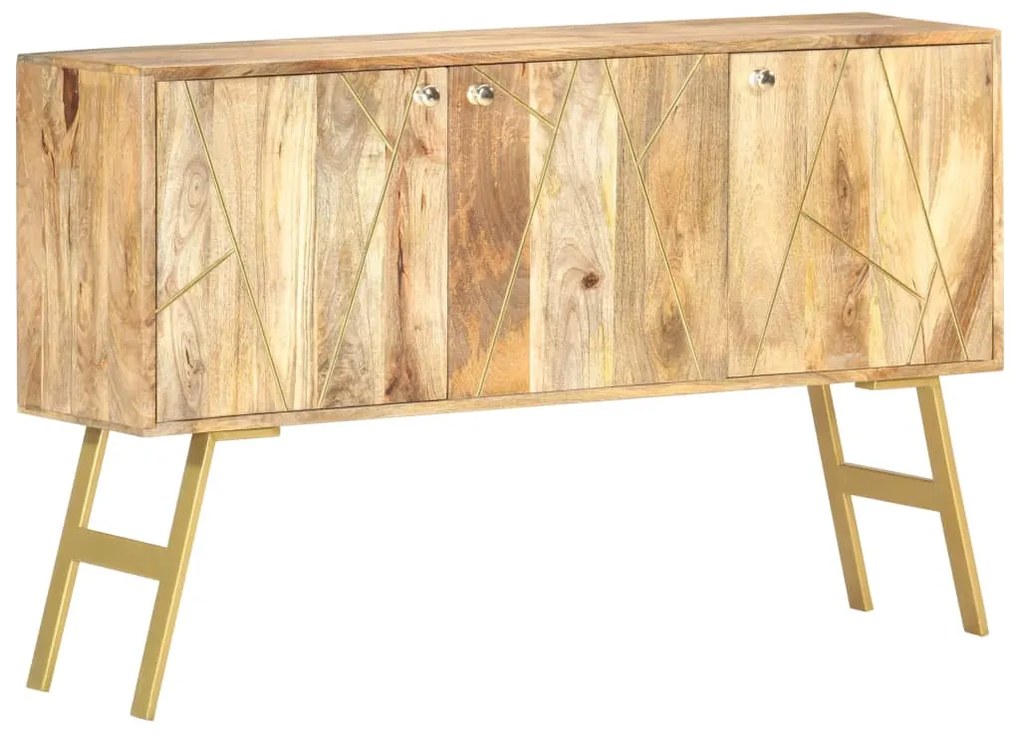 285873 vidaXL Aparador 118x30x75 cm madeira de mangueira maciça