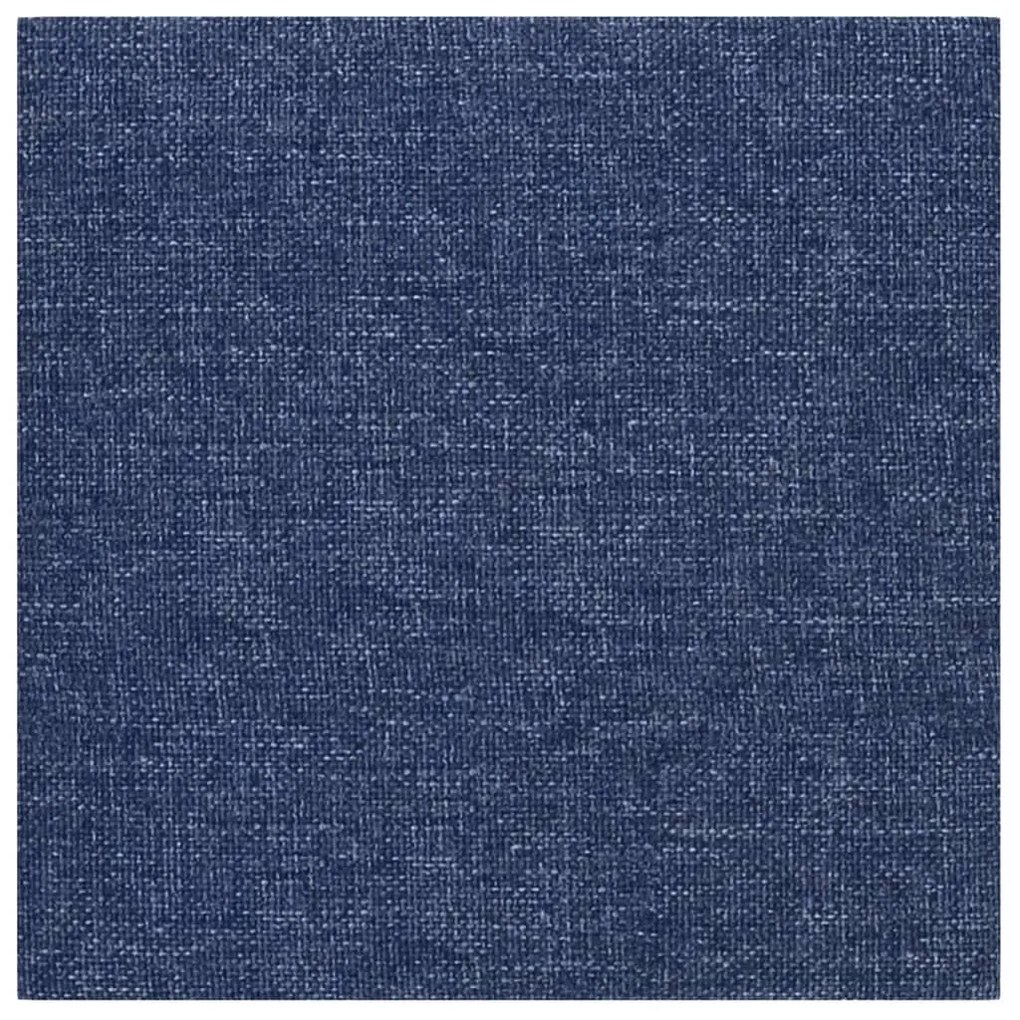 Painel de parede 12 pcs 30x30 cm tecido 1,08 m² azul