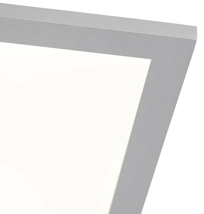 Candeeiro de teto em aço 120cm com LED e comando remoto - Liv Moderno