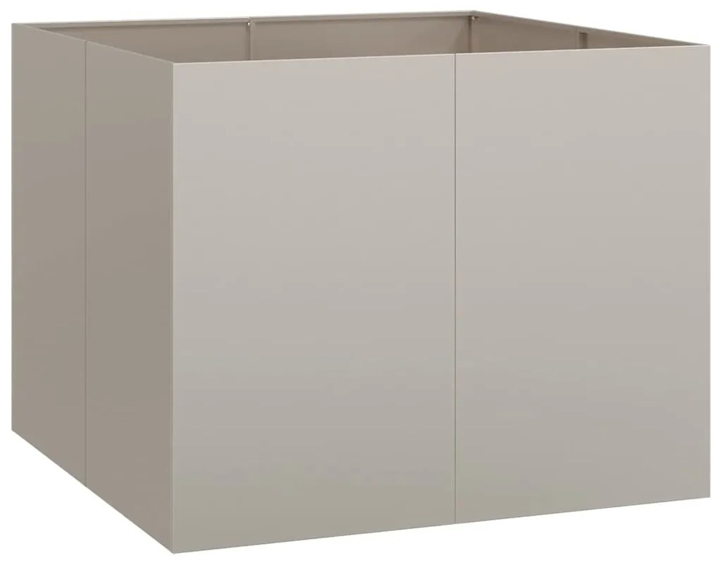 Floreira enferrujada 100x100x80 cm aço resistente