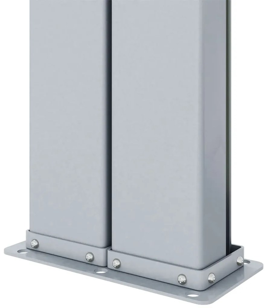 Toldo lateral retrátil 200x1000 cm cor creme