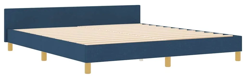 Cama vidaXL Azul 180x200 cm em Tecido