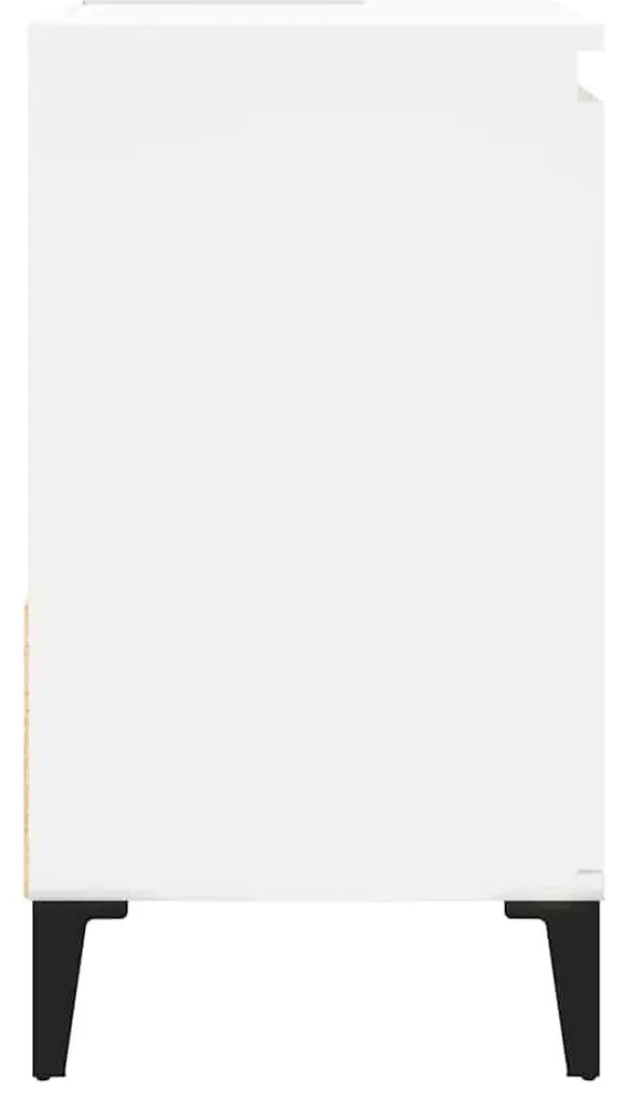 Armário de casa de banho 65x33x60cm derivados de madeira branco