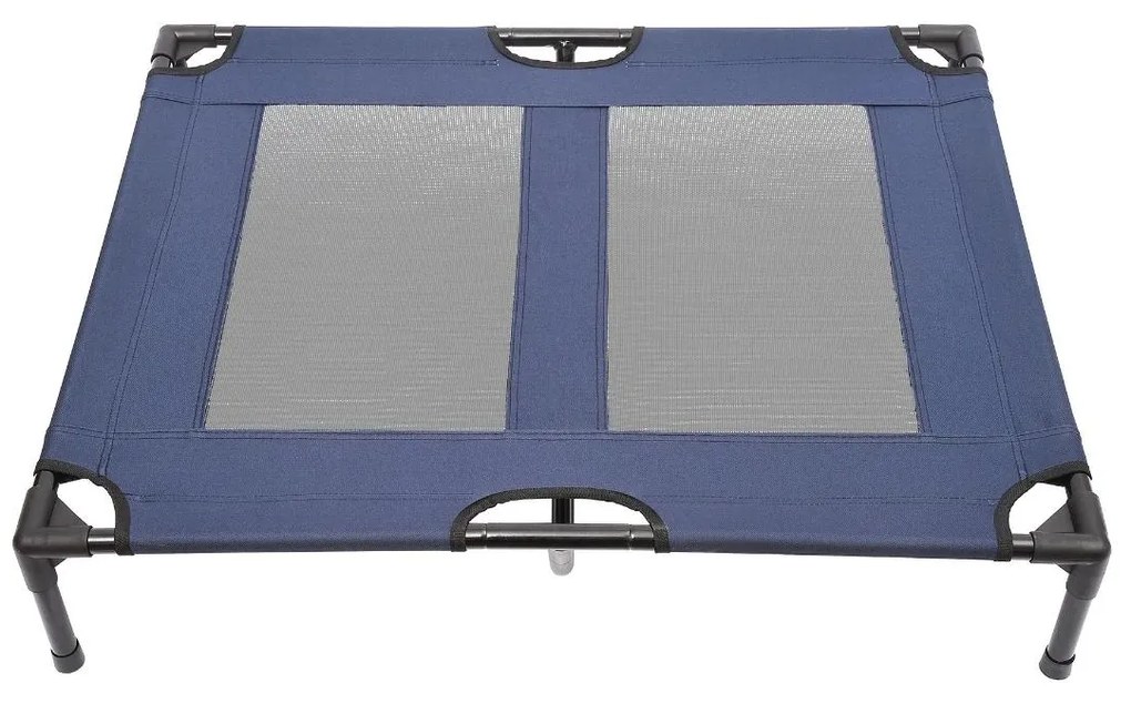 Pawhut Cama Animais Estimação Exterior Terraço Jardim Tecido Resistente Água Confortável 91,5x76,2x18 cm Azul | Aosom Portugal