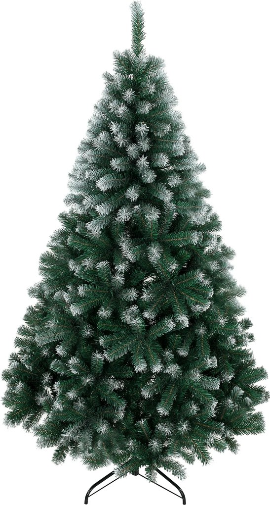 HOMCOM Árvore de Natal 180 cm com 700 Ramos Ignífugos e Base Dobrável em Aço, Montagem Fácil, Verde | Aosom Portugal