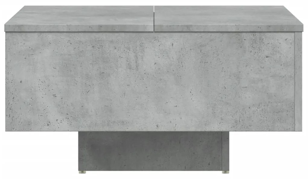 Mesa de centro 60x60x31,5 cm derivados de madeira cinza cimento