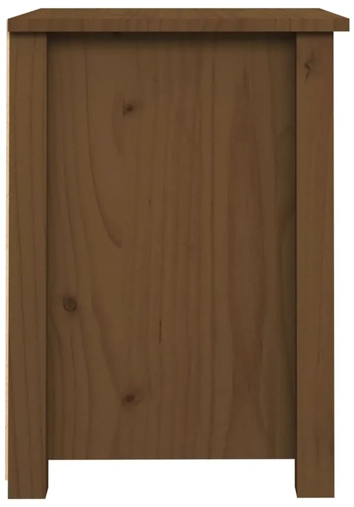 Mesas de cabeceira 2pcs 40x35x49 cm pinho maciço castanho mel