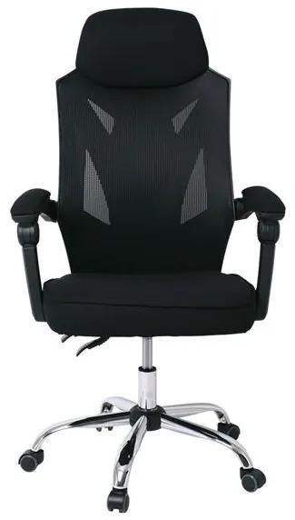 Cadeira de escritório GRAZ, preto, sincro, rede e tecido preto
