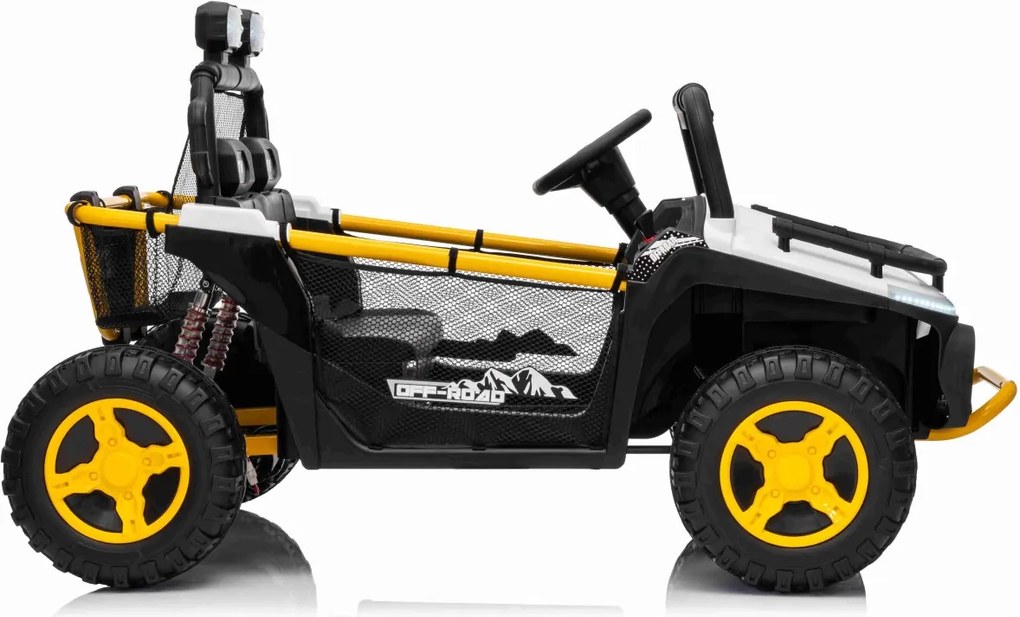 Carro elétrico para Crianças 24V Buggy UTV SPEED Rodas de espuma EVA Branco