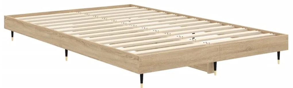 Estrutura cama s/ colchão derivados de madeira carvalho sonoma