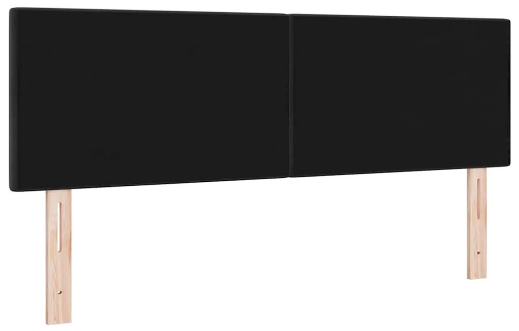Cabeceira LED vidaXL Botão Almofadado Preto 80 cm Veludo