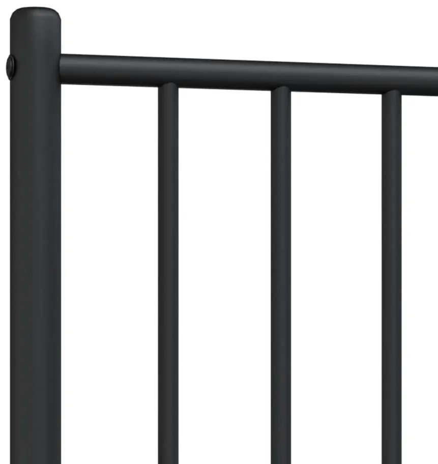 Cabeceira de cama 75 cm metal preto