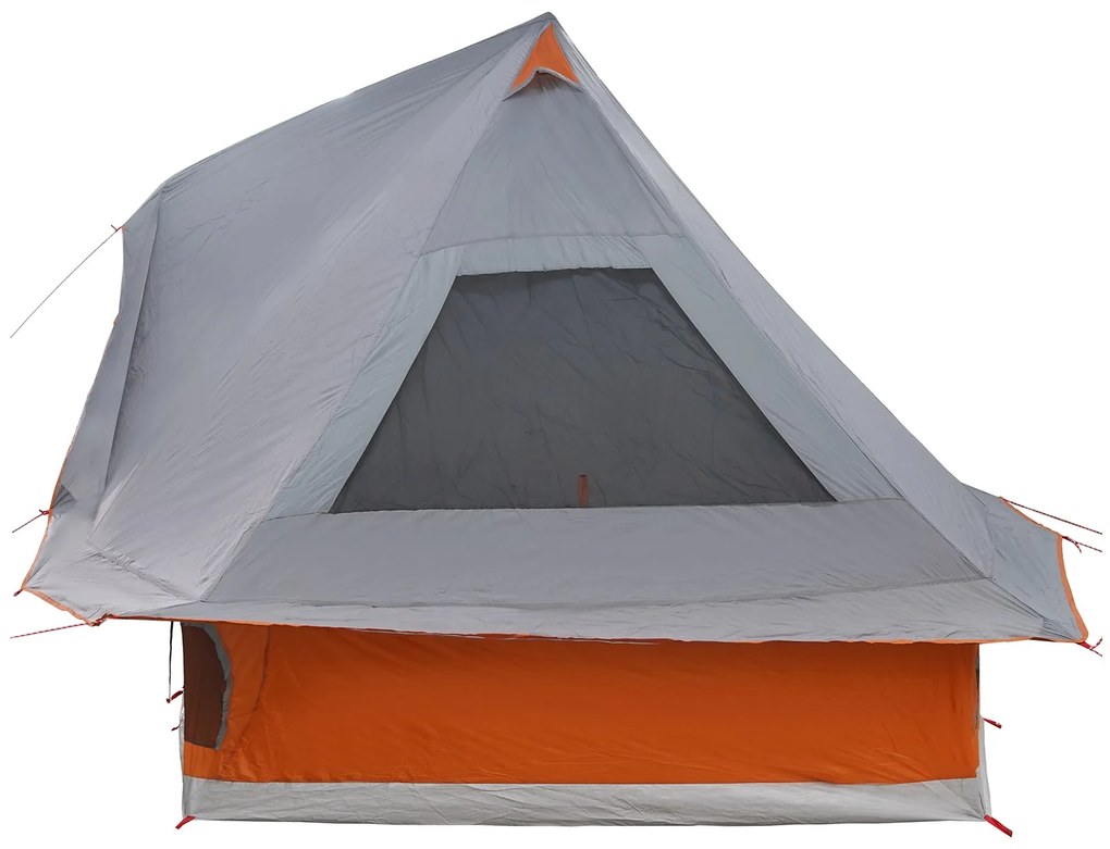 Tenda Familiar Tipi Cinza e Laranja para 6 Pessoas Impermeável
