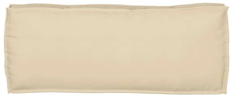 Almofada de Palete para Banco Bege 100x40x8 cm, Tecido Oxford