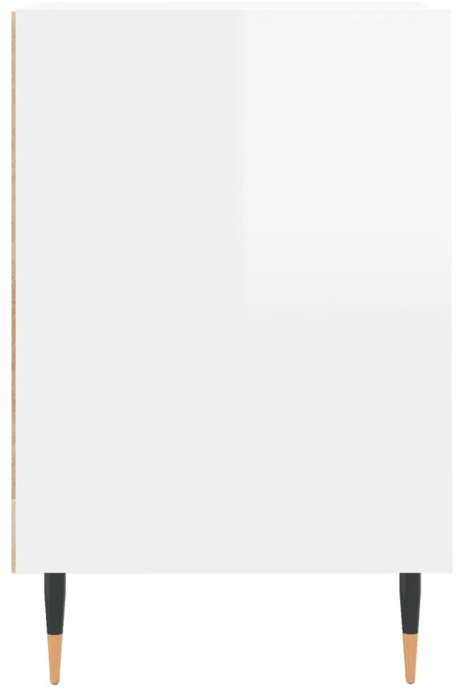 Móvel para TV 100x35x55 cm derivados madeira branco brilhante
