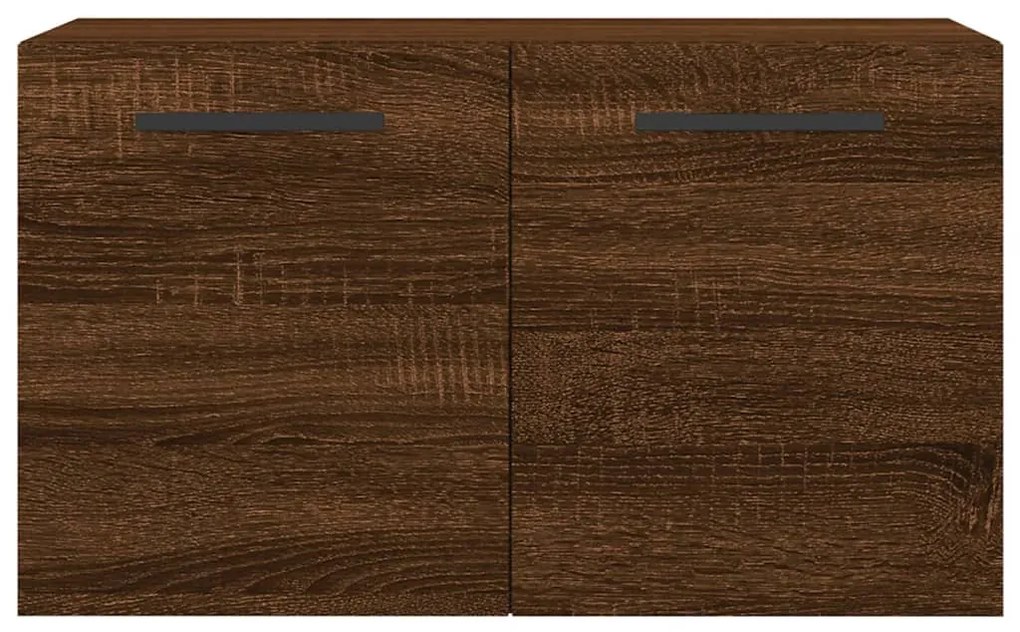 Armário parede 60x36,5x35cm derivados madeira carvalho castanho