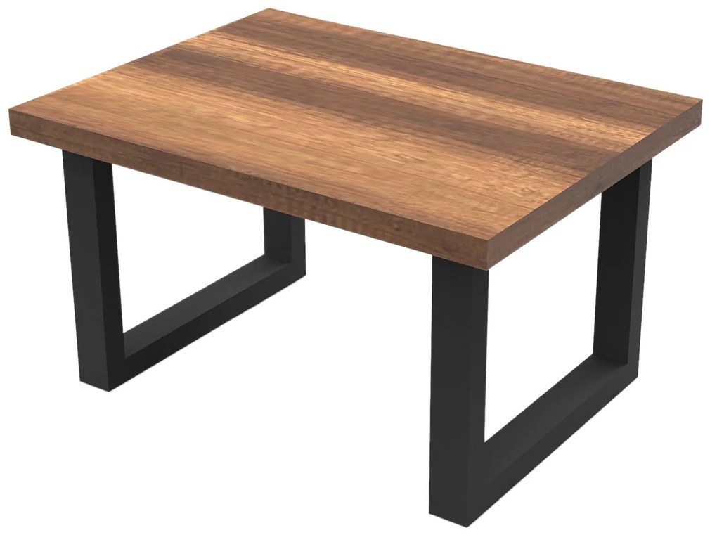 Mesa de Centro MN02 – Nogueira e Antracite – 80x43x60 cm