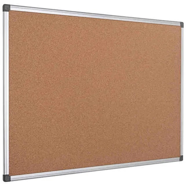 Bi Office Quadro de Cortiça 90x120 cm Moldura Alumínio Maya