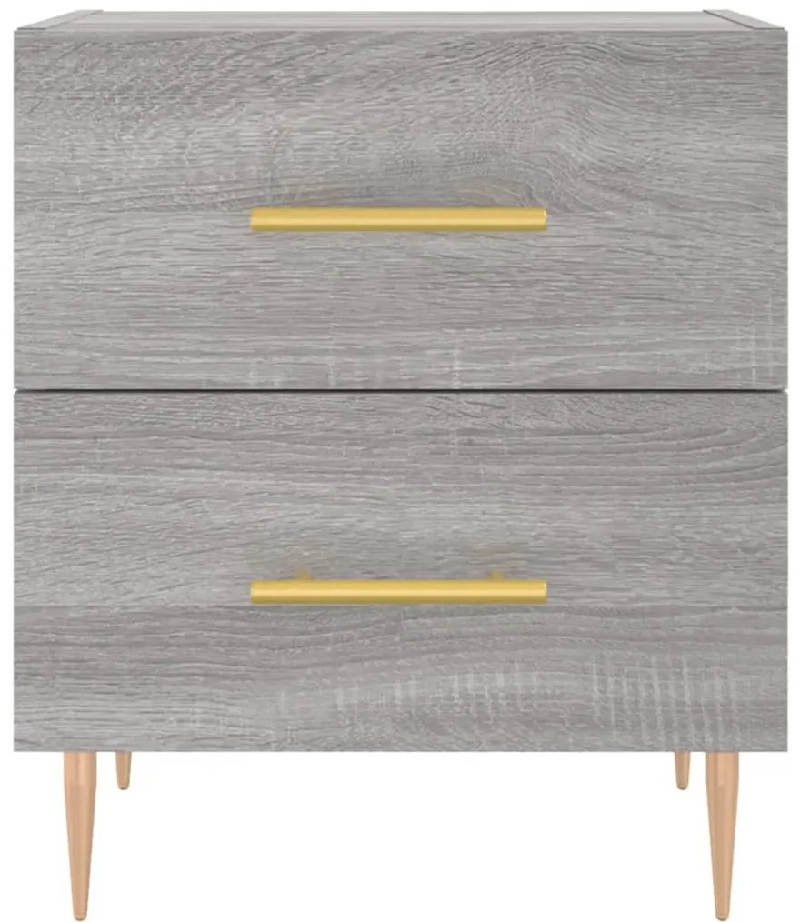 Mesa cabeceira 40x35x47,5 cm derivados madeira sonoma cinza