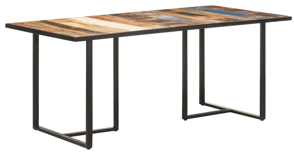 Mesa de jantar 180 cm madeira recuperada maciça