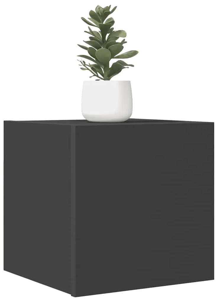 vidaXL Móvel de TV de parede 4 pcs 30,5x30x30 cm cinzento