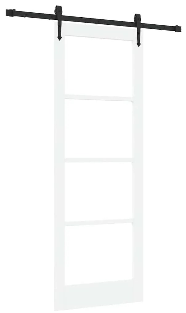 Porta Deslizante vidaXL com Conjunto de Ferragens 'ORKDAL'Branca 78x21